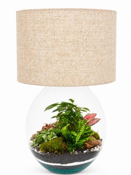 LAMPARIUM 089 CON PIATE VERDI H. 50 CM